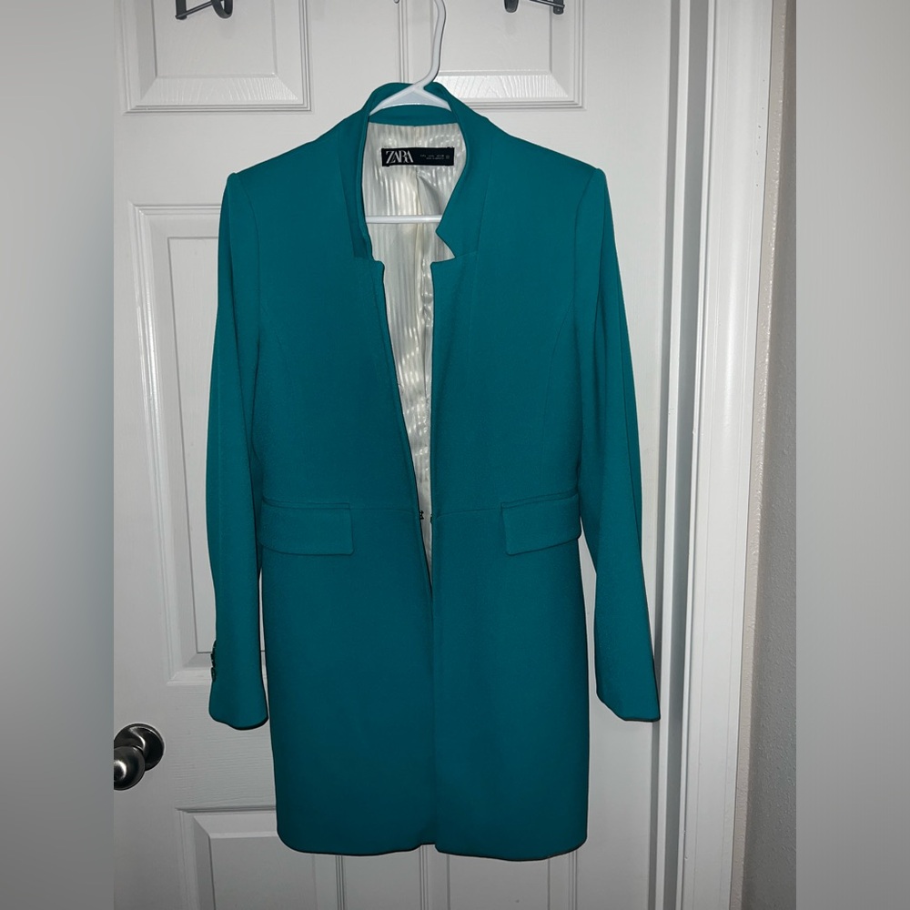 Teal Long blazer worn once.